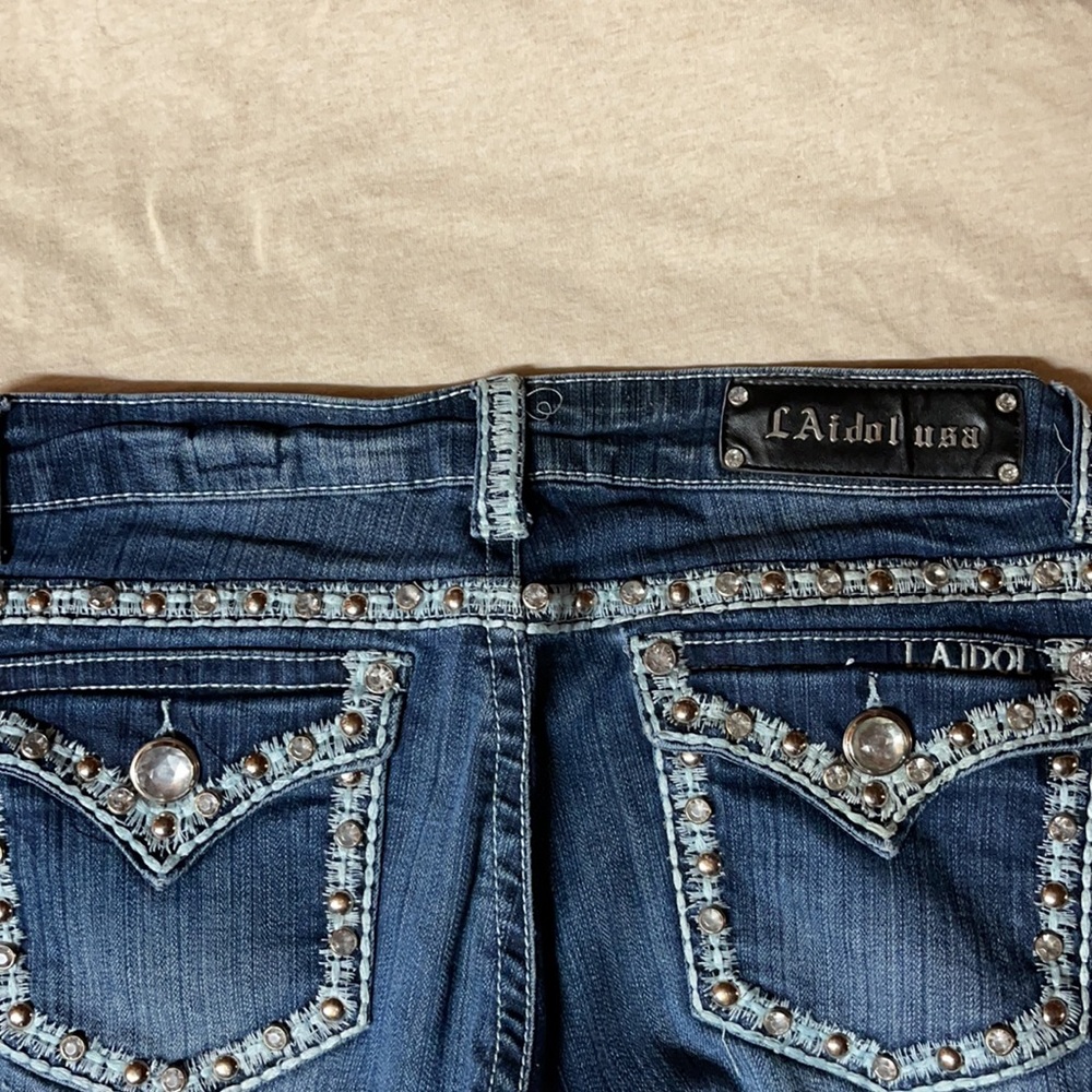 LA Idol bootcut jeans size 7 GUC - Picture 3 of 5